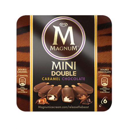 Magnum Mini Double Chocolate & Caramel 6Pk 360ml
